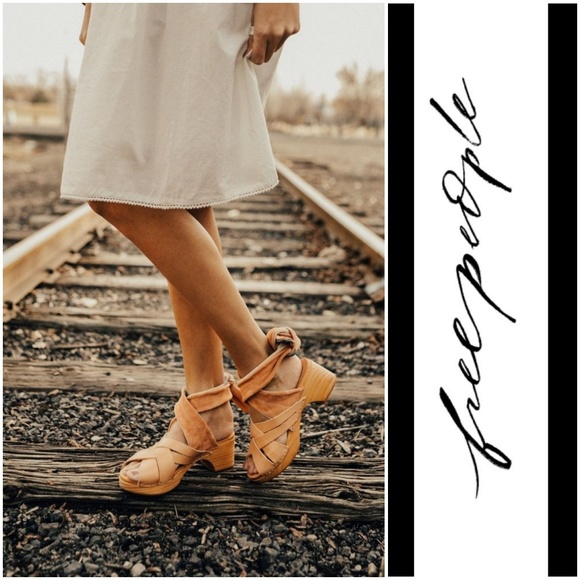 Free People Shoes - Beautiful Free People Ankle Wrap Clogs
